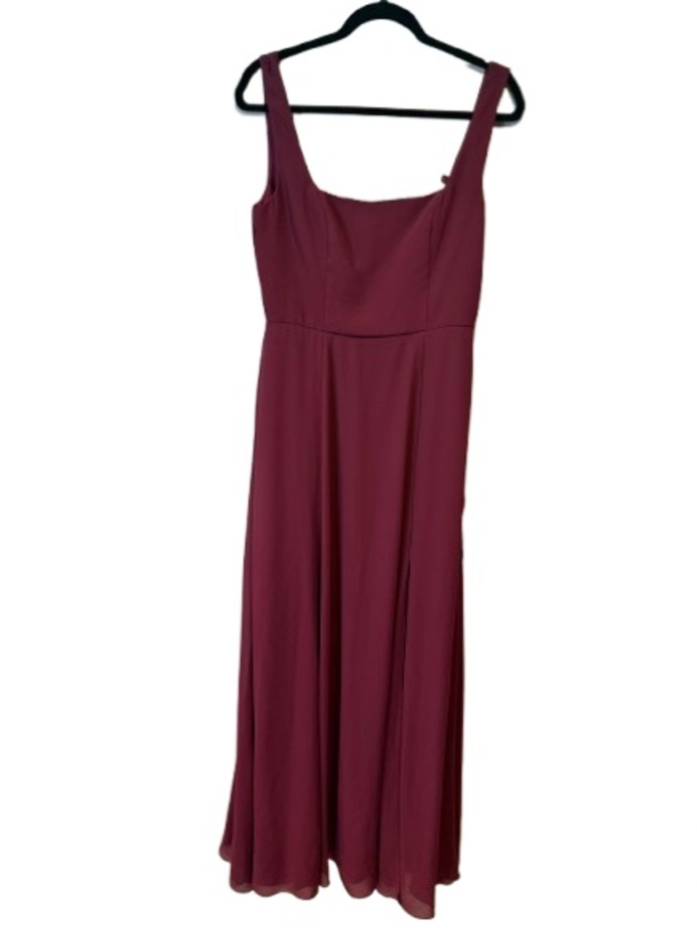 Studio Burgundy Maxi Dress with Wide Straps